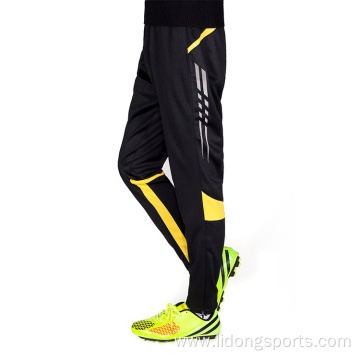 Custom Cheap Zipper Pocket Polyester Soccer Long Pants